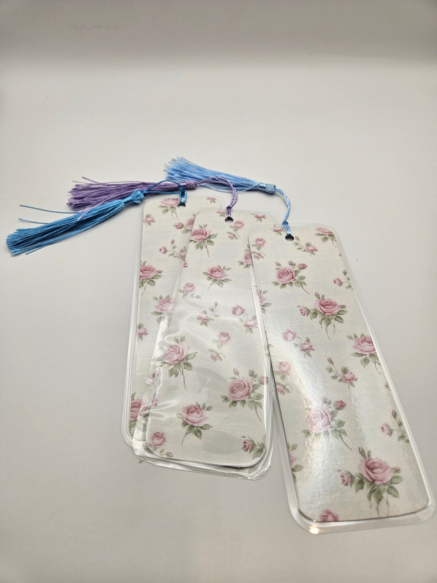 Elegant Floral and Stripes Bookmarks Collection