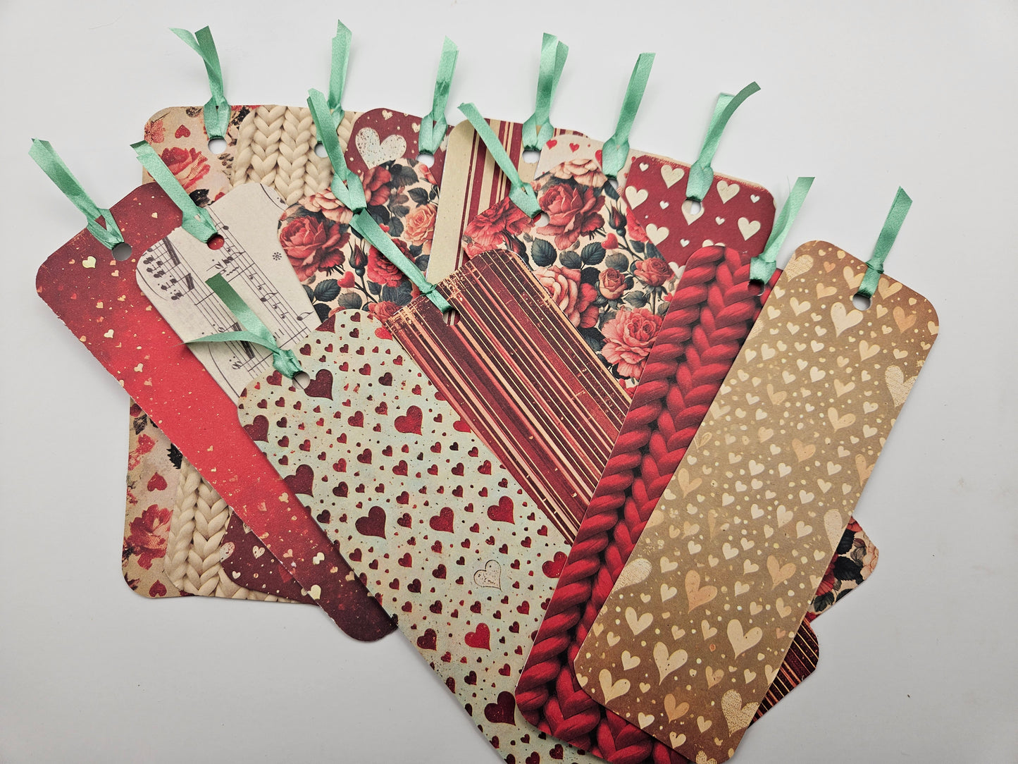 Hearts and Stripes Bookmarks Collection