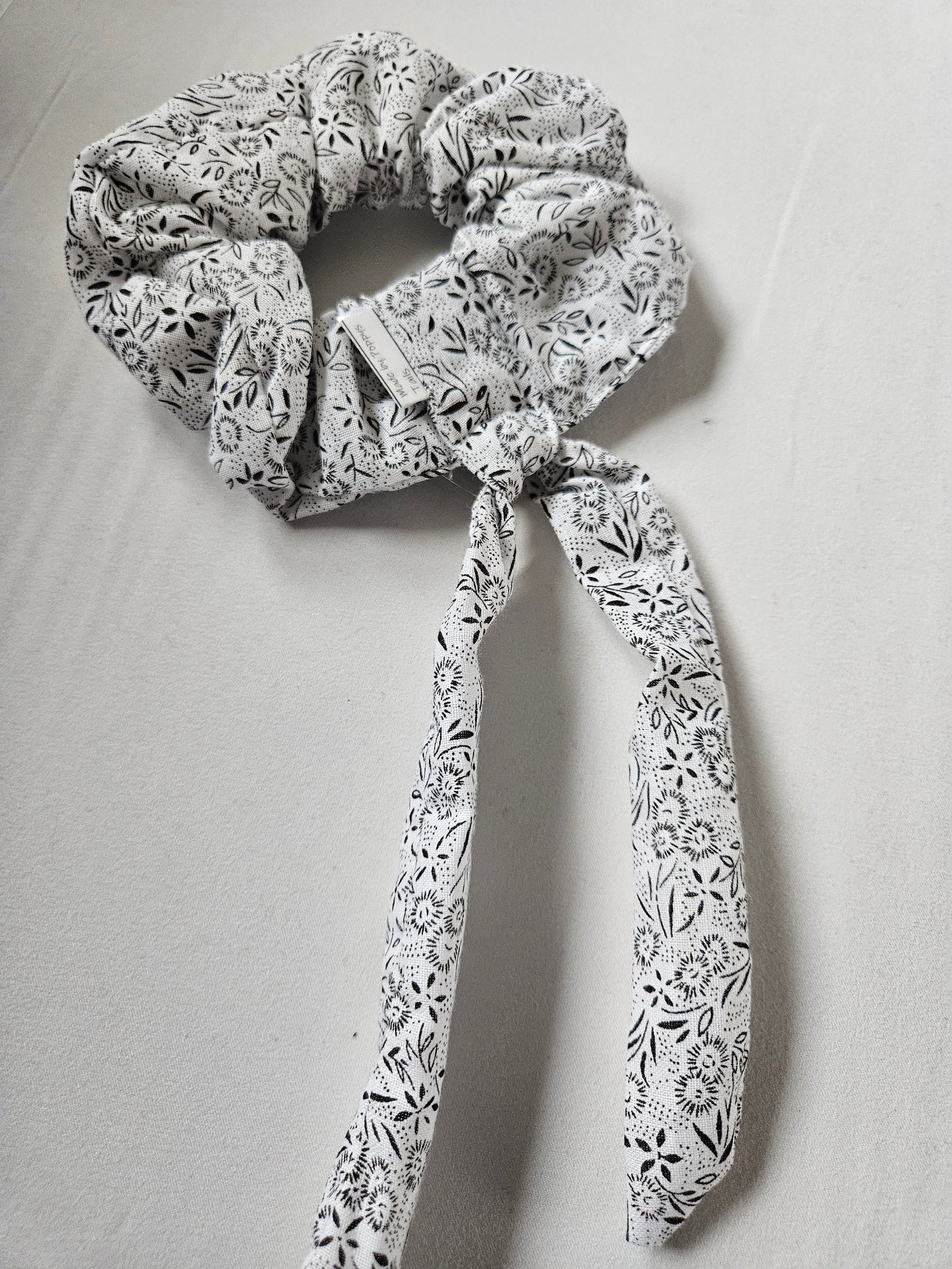 Black and White scrunchies Tails