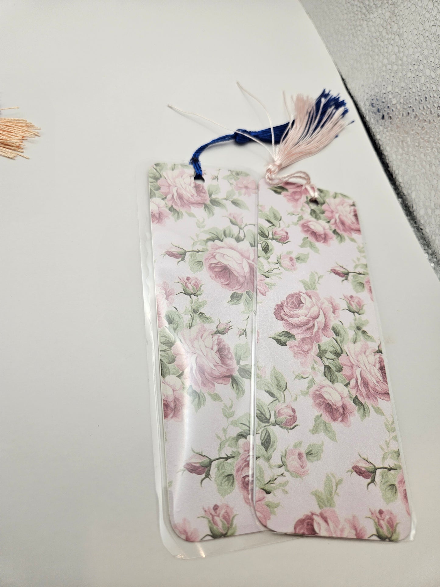 Elegant Floral and Stripes Bookmarks Collection