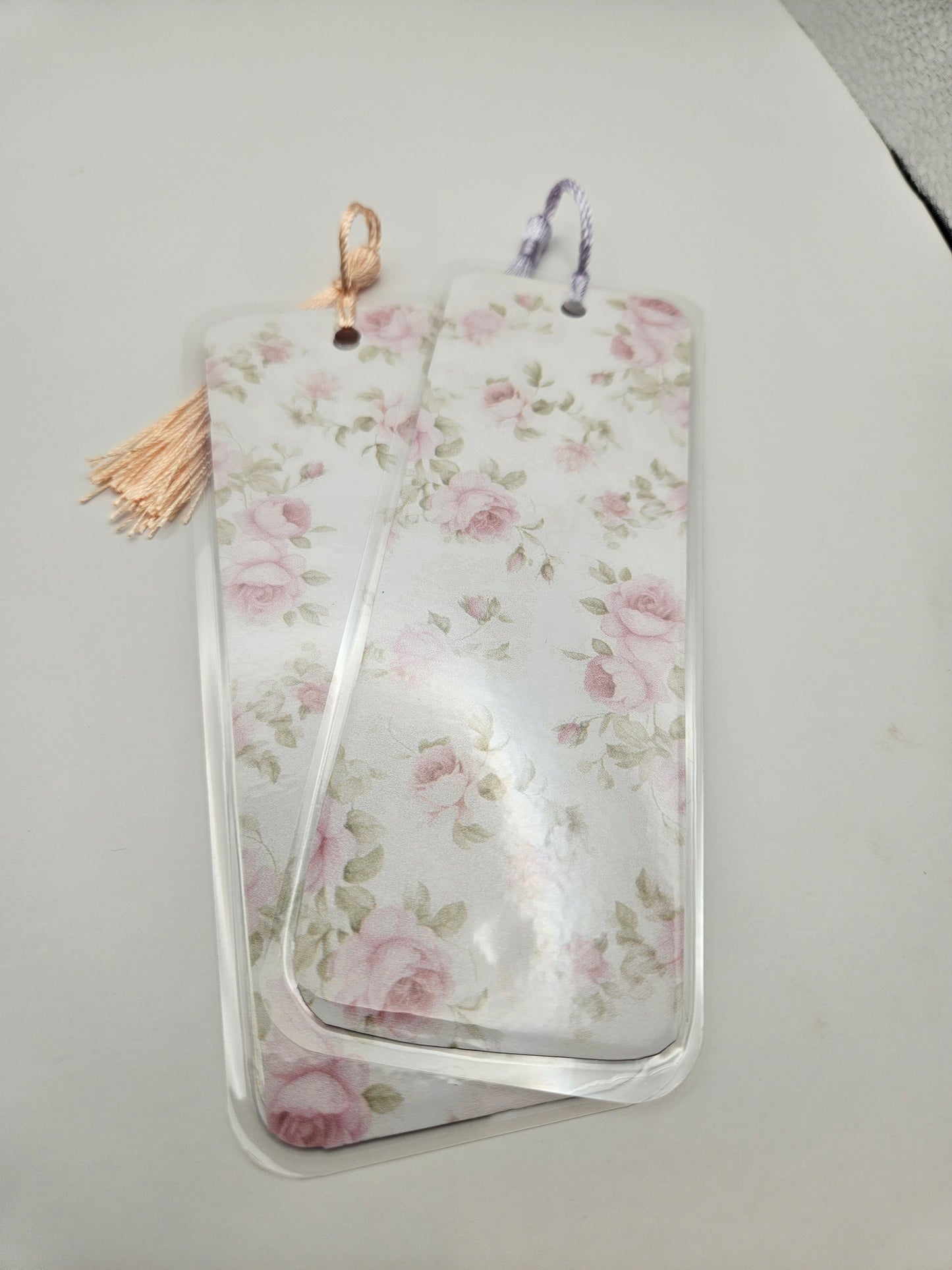 Elegant Floral and Stripes Bookmarks Collection