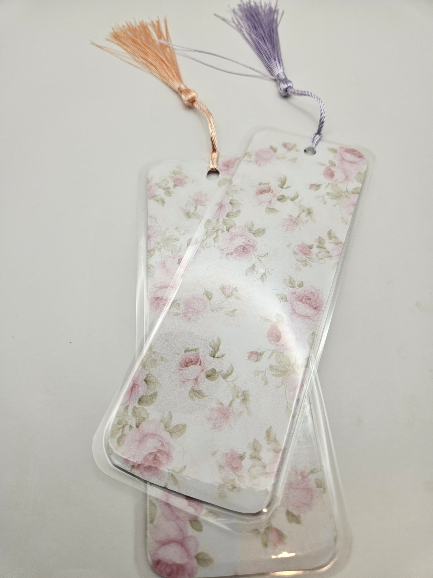 Elegant Floral and Stripes Bookmarks Collection