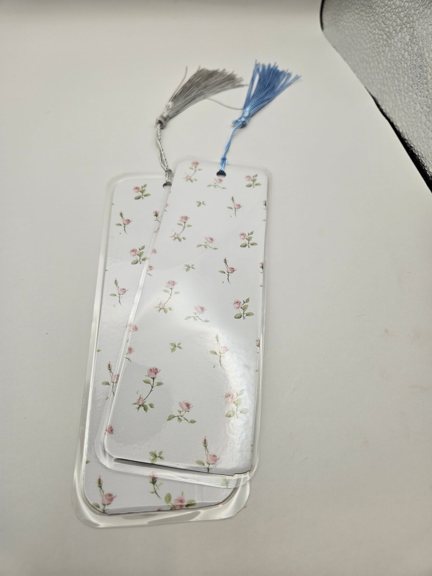 Elegant Floral and Stripes Bookmarks Collection