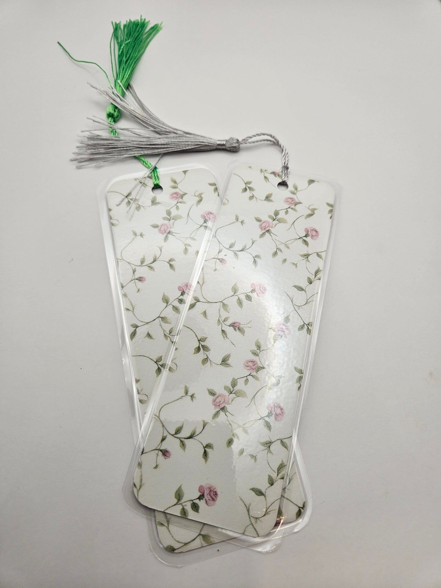 Elegant Floral and Stripes Bookmarks Collection