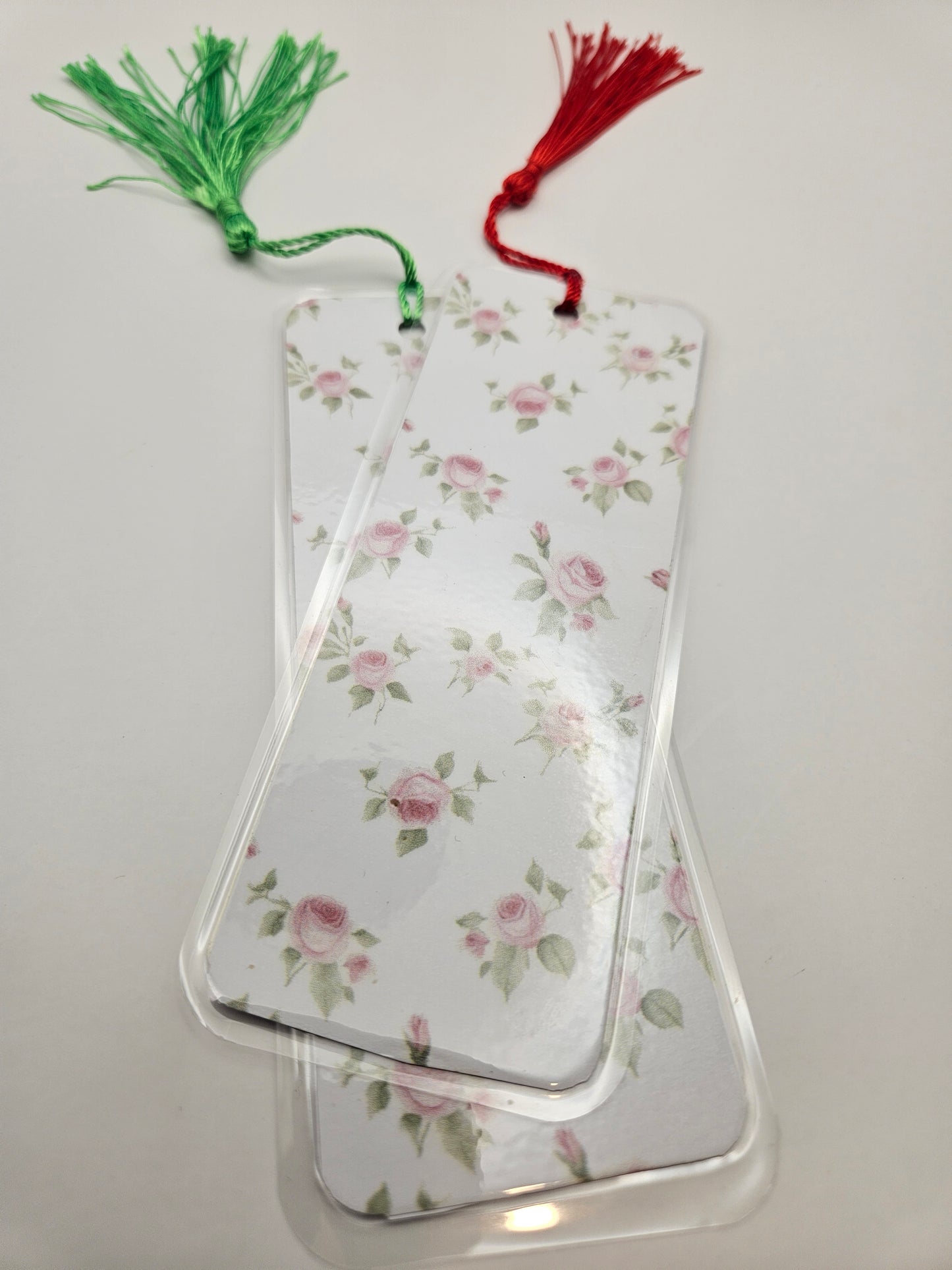 Elegant Floral and Stripes Bookmarks Collection