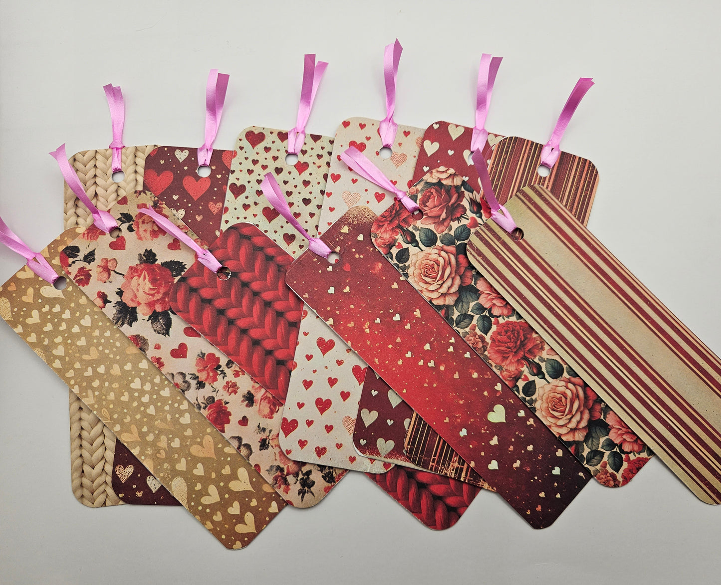 Hearts and Stripes Bookmarks Collection