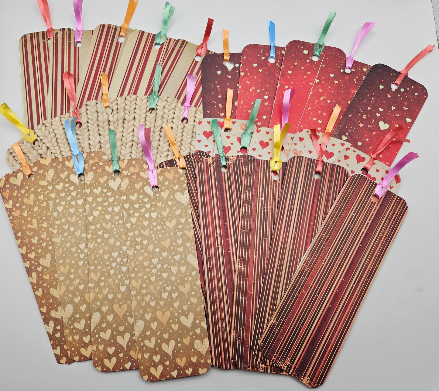 Hearts and Stripes Bookmarks Collection