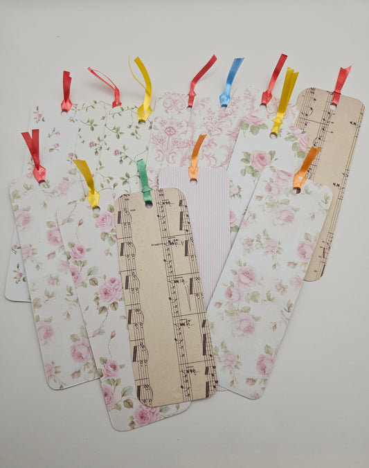 Floral and music bookmarks