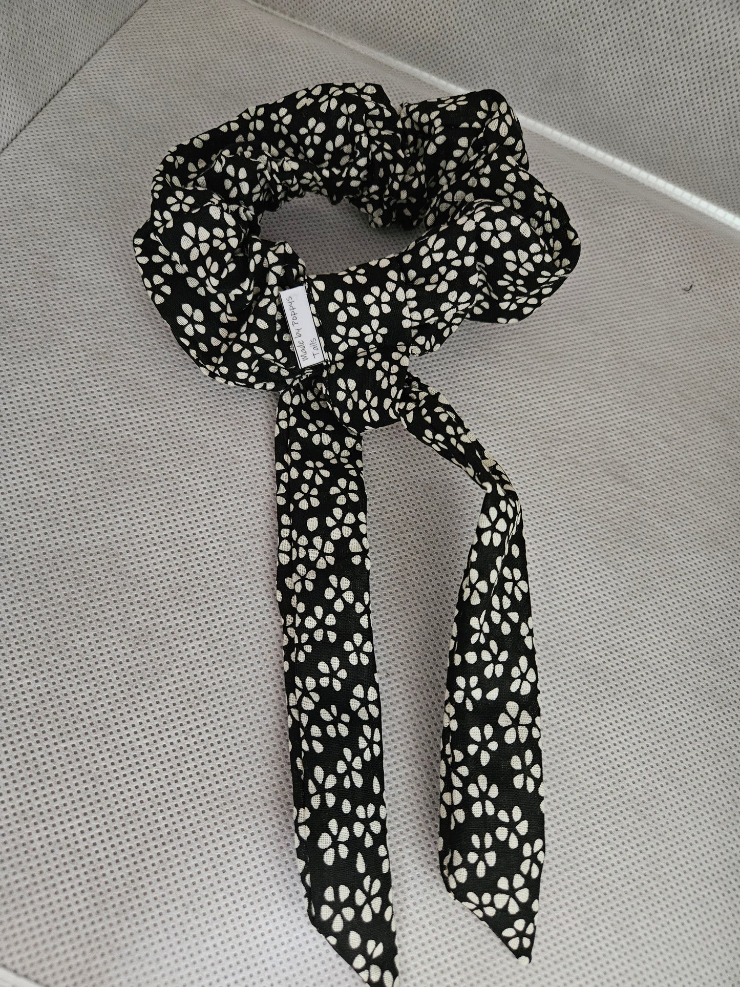 Black and White scrunchies Tails