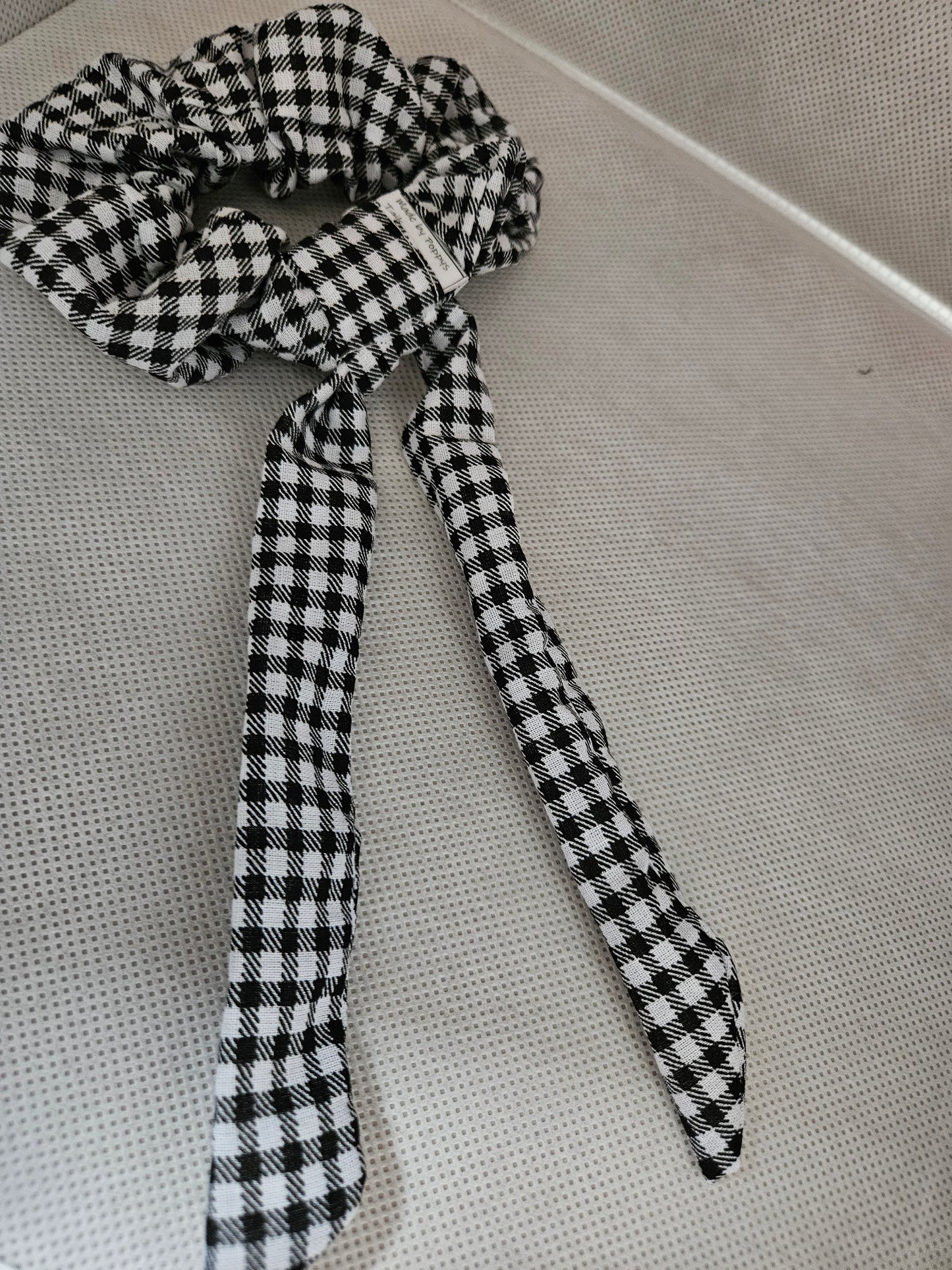 Black and White scrunchies Tails