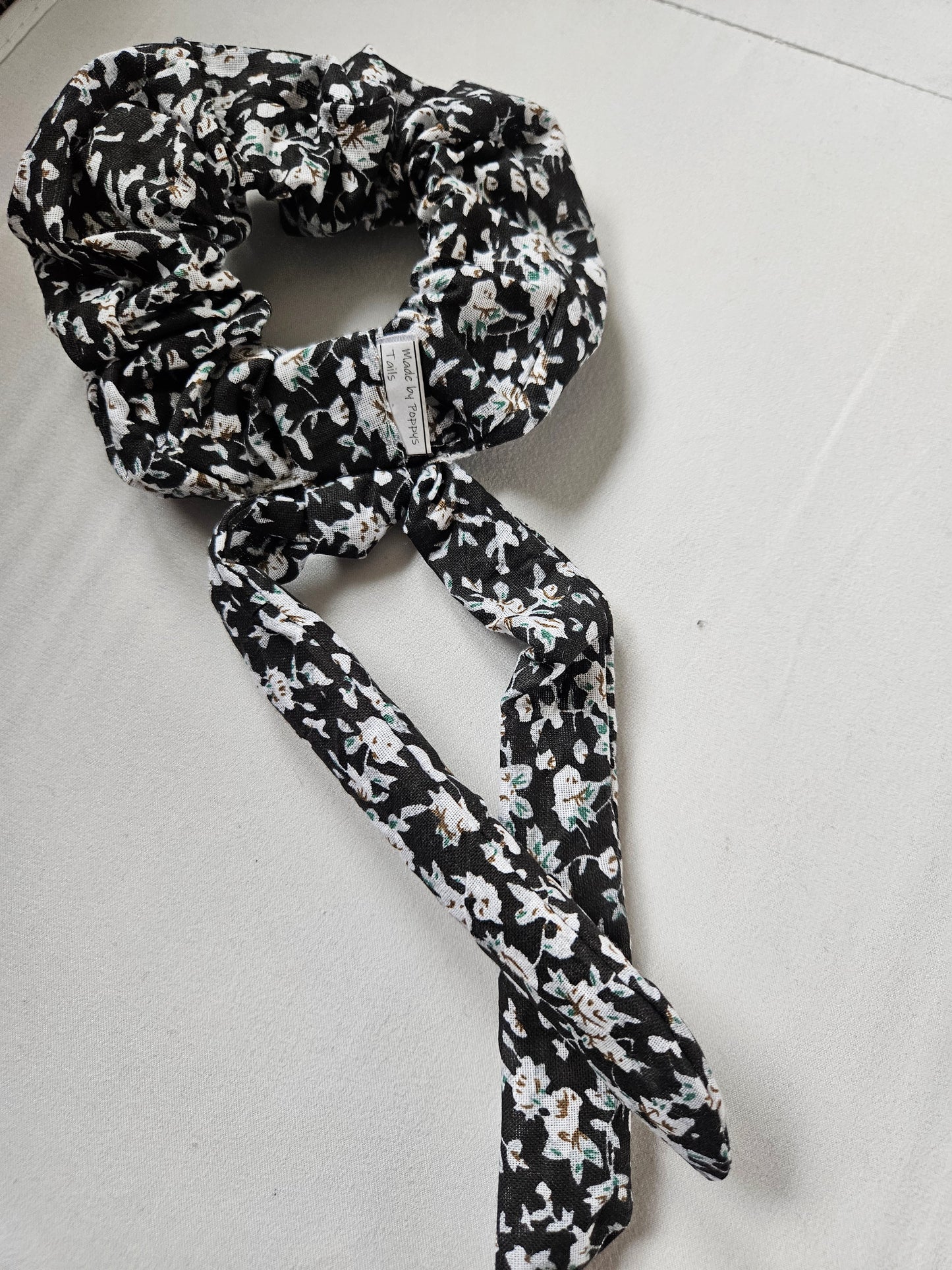 Black and White scrunchies Tails