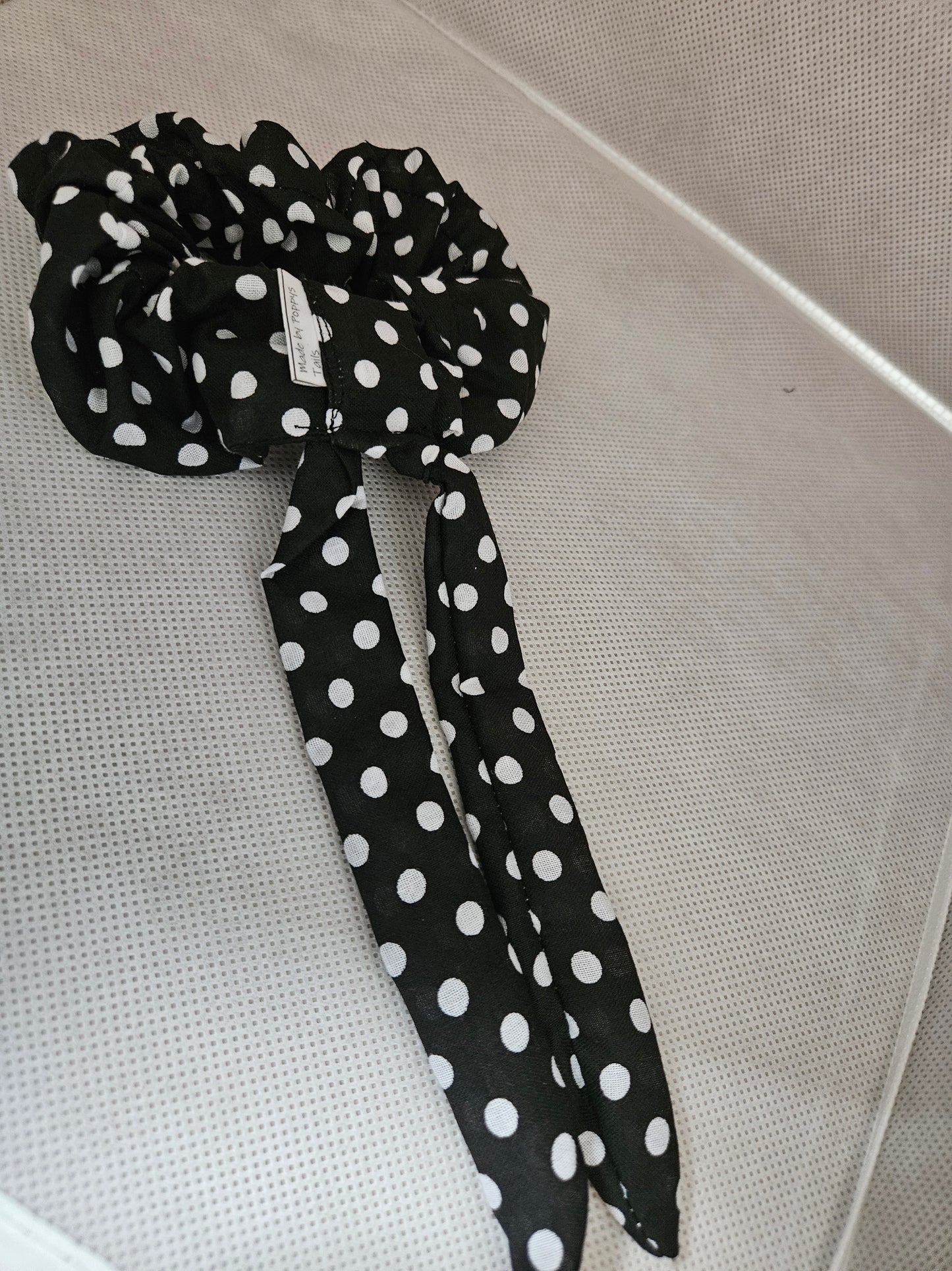 Black and White scrunchies Tails