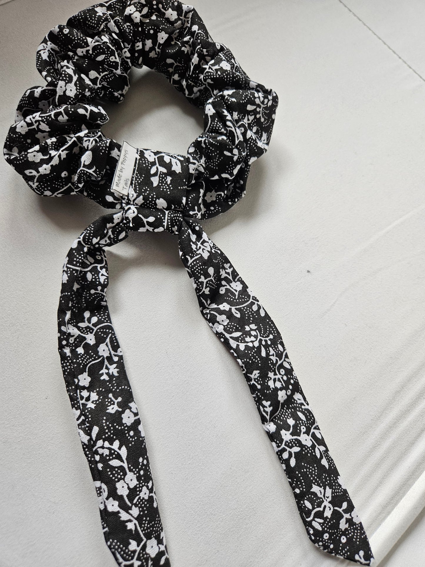 Black and White scrunchies Tails