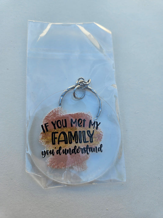 Sarcasm is my love language keychains